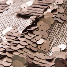 Тканина пайетка декоративна блискуча Мікс сіро / беж