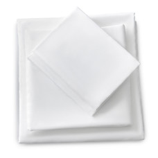 Простирадло на ліжко сатин євро 180х270 см IDEIA бавовна натуральна преміум для готелів та дому