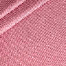 Тканина трикотаж Сільва металік фрез рожева трикотажна