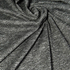 Тканина трикотаж Жаккард V-D11 Піраміда чорна