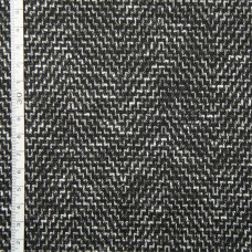 Тканина трикотаж Жаккард V-D11 Піраміда чорна