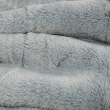 Тканина штучне хутро Івона 650 гр/м2 180 см для шуб, жилеток, сумок, покривал та декору сіра