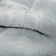 Тканина штучне хутро Івона 650 гр/м2 180 см для шуб, жилеток, сумок, покривал та декору сіра