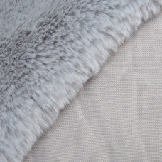 Тканина штучне хутро Івона 650 гр/м2 180 см для шуб, жилеток, сумок, покривал та декору сіра