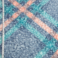 Тканина пальтовая Букле персик денім