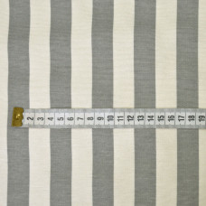Тканина декоративна бавовна Прем'єр Смуга V-8 сіра