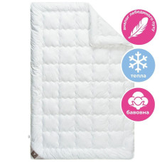 Ковдра зимова Super Soft Premium 155х210 см IDEIA аналог лебединого пуху, бавовна, штучний пух
