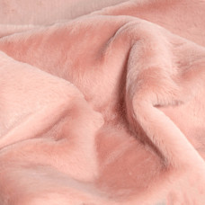 Тканина штучне хутро Ханна 165 см 400 г/м2, для одягу, шуб, жилетів та інтер'єрного декору пудра
