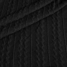 Тканина трикотаж Олівія чорний