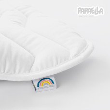 Подушка дитяча Comfort 40х60 см PAPAELLA для немовлят антиалергенна для дітей плоска низька біла