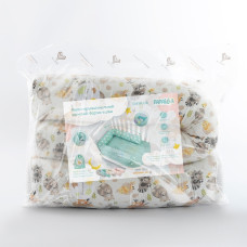 Бортик валик захисний мультифункціональний PAPAELLA 60х15 см 120х15 см дитяче ліжечко