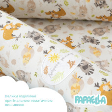 Бортик валик захисний мультифункціональний PAPAELLA 60х15 см 120х15 см дитяче ліжечко