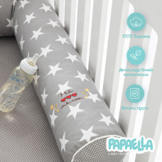 Бортик валик захисний мультифункціональний PAPAELLA 60х15 см 120х15 см дитяче ліжечко
