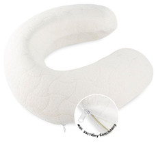 Подушка рогалик дорожня Меморі 30х40 см IDEIA піна вісколоастик для шиї подорожей з наволочкою на блискавці