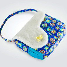 Сумка для дитячого візка PAPAELLA 38х30 см плащова тканина вовна овеча утеплена синя