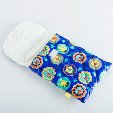 Сумка для дитячого візка PAPAELLA 38х30 см плащова тканина вовна овеча утеплена синя