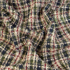 Тканина костюмна букле Римма бордо чорний