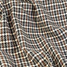 Тканина пальтова Лапка чорно-коричнева