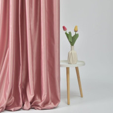 Тканина портьєрна однотонна Micro saten V-154 пудра