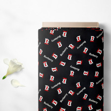 Тканина плательна штапель Бренді Burberry чорна