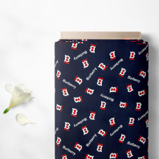 Тканина плательна штапель Бренді Burberry т/синя