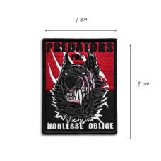 Шеврон на липучці Вовк 7х9 см вишитий патч нашивка Predator Хижак