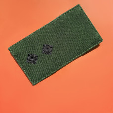 Шеврон на липучці погон звання ЗСУ Лейтенант 5х10 см вишитий патч нашивка хакі