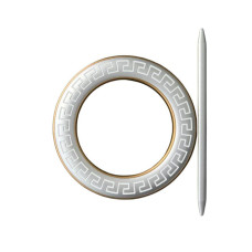 Підхоплення для штор декоративне V-4-6 cрібло мат/т.антик