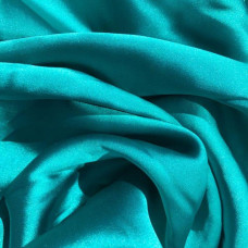 Тканина платтяна атлас Isabella т/бірюза