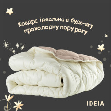 Ковдра WOOLLY вовняна зимова євро 200х220 см IDEIA супер тепла ковдра натуральна овеча вовна