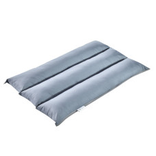 Подушка валик трансформер 40х60х10 см для подорожей IDEIA сіра плащова тканина з блискавкою