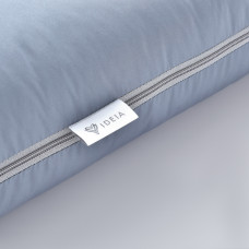Подушка валик трансформер 40х60х10 см для подорожей IDEIA сіра плащова тканина з блискавкою