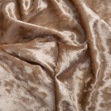 Тканина оксамит Li т/синій V-02 крем