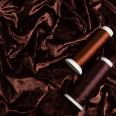 Тканина оксамит Li V-27 коричневий