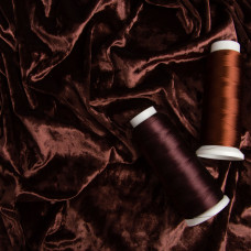 Тканина оксамит Li V-27 коричневий