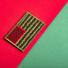 Набір шевронів 2 шт нашивка на липучці прапор США Херсонський Кавун прапор Америки Херсон вишитий патч 5х7 см