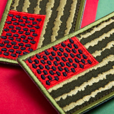 Набір шевронів 2 шт нашивка на липучці прапор США Херсонський Кавун прапор Америки Херсон вишитий патч 5х7 см