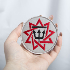 Шеврон на липучці Оберіг Чертог Ворона 8 см вишитий патч нашивка