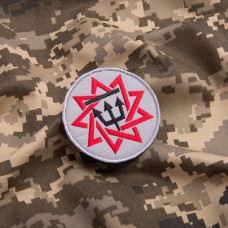 Шеврон на липучці Оберіг Чертог Ворона 8 см вишитий патч нашивка