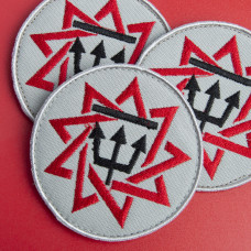 Шеврон на липучці Оберіг Чертог Ворона 8 см вишитий патч нашивка