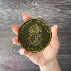 Набір шевронів на липучці Національна Гвардія України вишитий патч нашивка