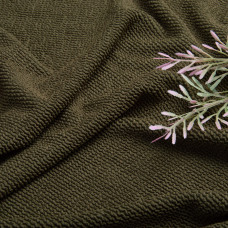 Тканина трикотаж біфлекс фактурний гофрований жатка хакі