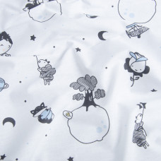 Тканина бязь ранфорс для постільної білизни 2,4 м V-23230/2 маленький принц сирій