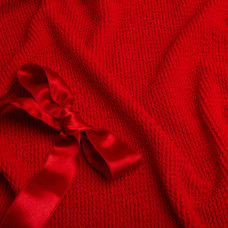 Тканина трикотаж біфлекс фактурний гофрований жатка червона