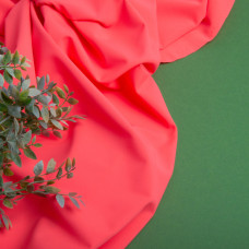 Тканина трикотаж біфлекс матовий неон св/корал