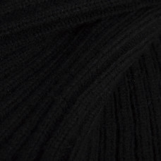 Манжет трикотажний довяз для рукавів та коміру рюш чорний