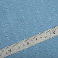 Тканина костюмна набивна Смужка блакитна