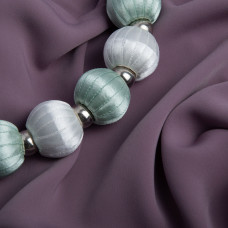 Ткань костюмная креп Kristal сіро лілова