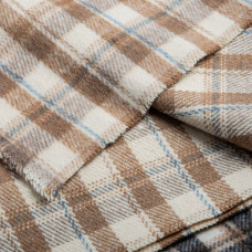 Тканина костюмна Карта молоко темний беж