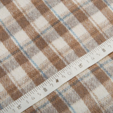 Тканина костюмна Карта молоко темний беж